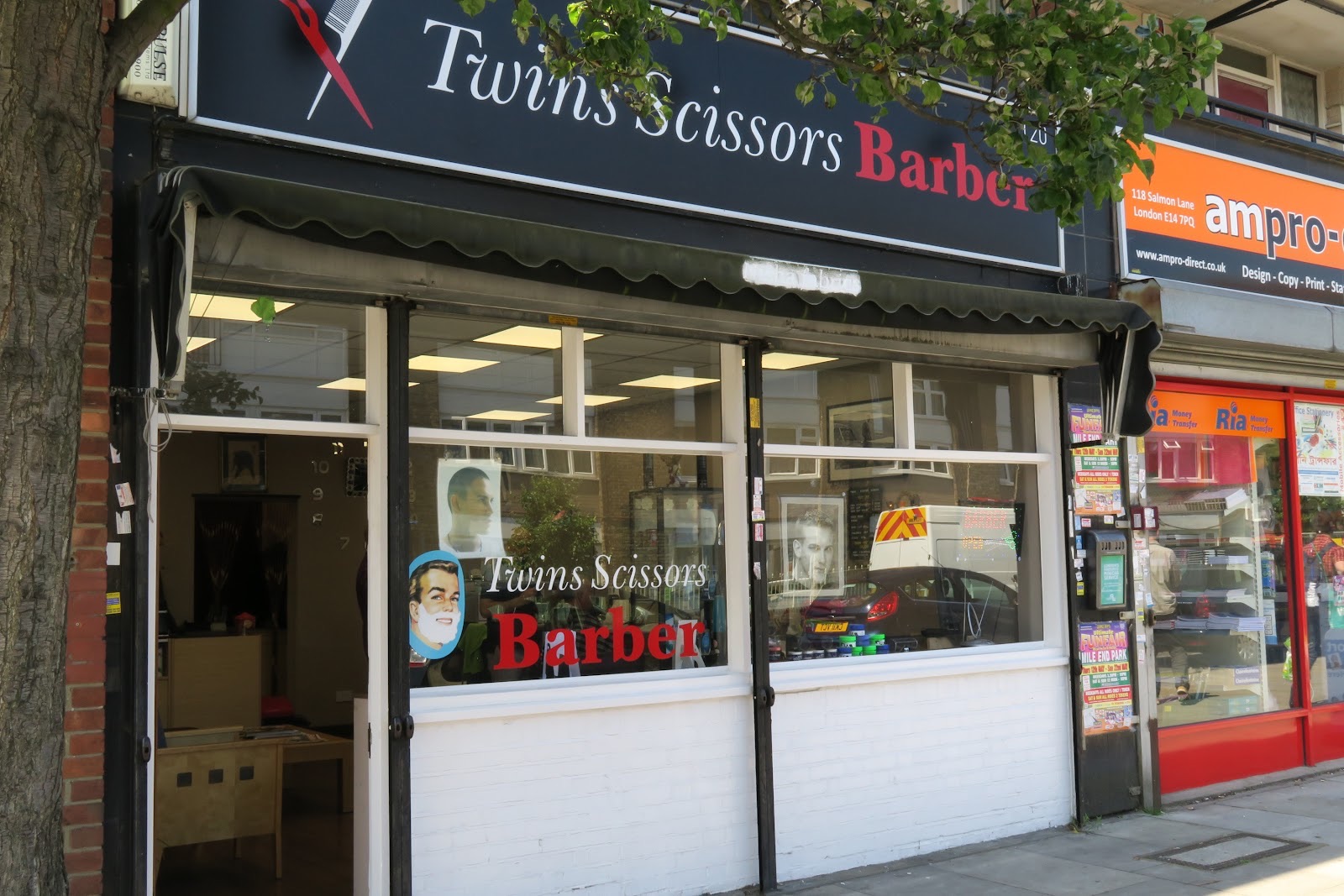 Twin Scissors Barber in Limehouse London